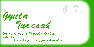 gyula turcsak business card